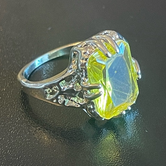 Yellow citrine S925 silver ring - Picture 2 of 9